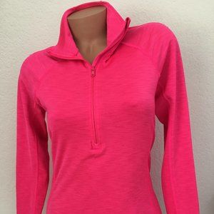 Cold Gear Pink Zipper Collar Long Sleeve M